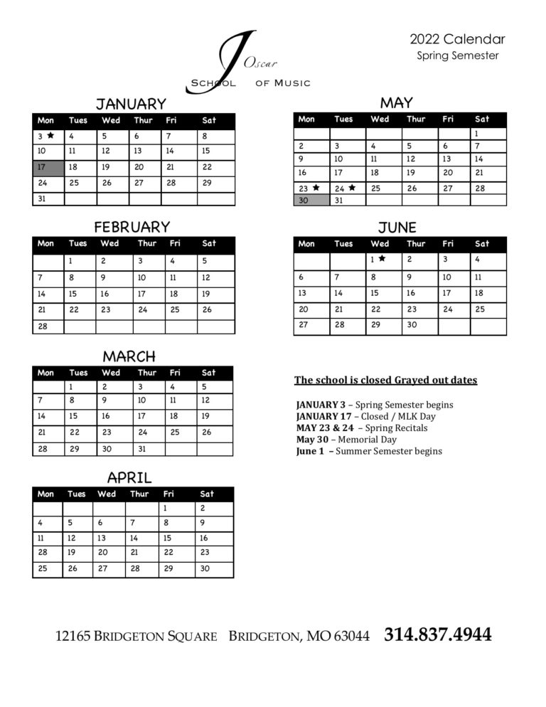 School Calendar